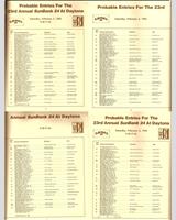 Entry List - Daytona 24 Hours 1985