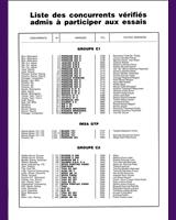 Entry List - Le Mans 24 Hours 1987