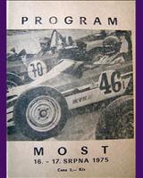 Programme Cover - M ČSSR Most 1975
