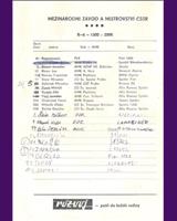 Entry List - M ČSSR Most 1977