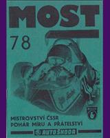 Programme Cover - M ČSSR Most 1978