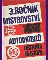 Programme Cover - M ČSSR Ostrava 1975