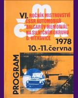 Programme Cover - M ČSSR Ostrava 1978