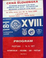 Programme Cover - M ČSSR Piešťany 1977