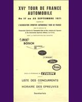 Programme Cover - Tour de France 1971