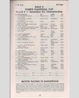 Entry List - Australian GT Championship Adelaide 1983