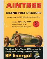 Programme Cover - Aintree International 1957