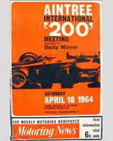 Programme Cover - Aintree 200 Meeting - Sports 1964