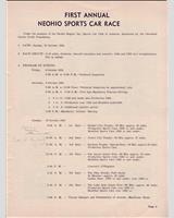 Schedule of Events - Preliminary Akron [S1.5] 1954
