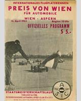 Programme Cover - Aspern [GT] 1962