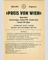 Schedule of Events - Aspern [T/GT] 1975