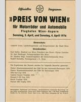 Schedule of Events - Aspern [T/GT/Gr.5] 1976