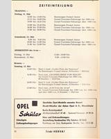 Schedule of Events - Preis der Avus 1962