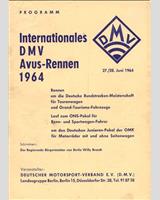 Programme Cover - DARM GT Avus 1964