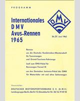 Programme Cover - DARM GT Avus 1965
