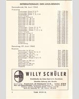 Schedule of Events - DARM GT Avus 1965