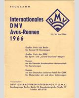 Programme Cover - Avus [S/GT] 1966