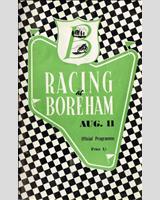 Programme Cover - WECC Boreham [1.1/750s] 1951