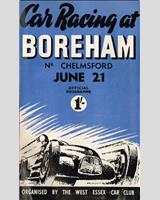 Programme Cover - Boreham National - Sports 1952