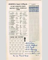 Entry List - Boreham National - Formula Libre 1952
