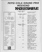 Schedule of Events - Brainerd 100 Miles 1977