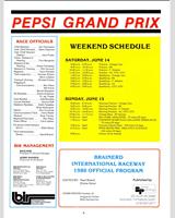 Schedule of Events - Brainerd 100 Miles 1980