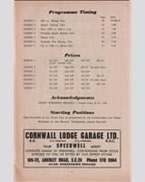 Schedule of Events - BRSCC Brands Hatch [GT] 1960