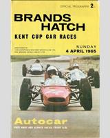 Programme Cover - Redex Brands Hatch [GT1.6] 1965