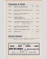 Schedule of Events - BARC Brands Hatch [Clubman] 1965