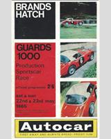 Programme Cover - Brands Hatch 1000 Miles 1965
