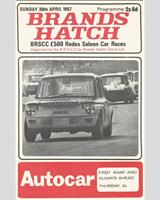 Programme Cover - BRSCC Brands Hatch [Clubman] 1967