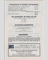 Schedule of Events - Brands Hatch 6 Hours 1967