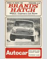 Programme Cover - BRSCC '500' Club Championship Race Brands Hatch 1969