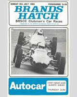 Programme Cover - BRSCC Brands Hatch [Clubman] 1969