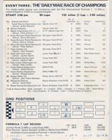 Entry List - Race of Champions 1970