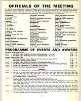 Schedule of Events - Victory Race 1971