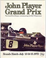 Programme Cover - GP Great Britain 1972