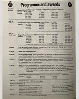 Schedule of Events - GP Great Britain 1972