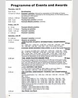 Schedule of Events - GP Great Britain 1974