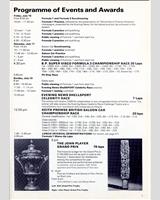 Schedule of Events - GP Great Britain 1976