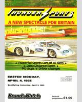 Programme Cover - Thundersports Brands Hatch 1983