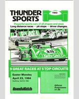 Programme Cover - Thundersports Brands Hatch 1984