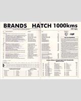 Entry List - Brands Hatch 1000 Kilometres 1988