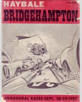 Programme Cover - SCCA National Bridgehampton - Classes BM+CM+DM+EM 1957
