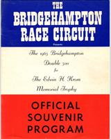 Programme Cover - Bridgehampton 500 Kilometres - Class: 2000 cc 1965