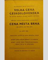 Schedule of Events - Cena města Brna 1949