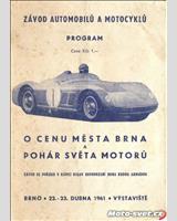 Programme Cover - Brno-Výstaviště [S850/S1.1] 1961
