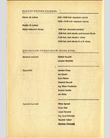 Schedule of Events - Grand Prix Brno - Division 1 1972