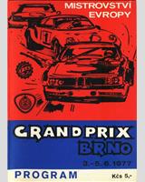 Programme Cover - Grand Prix Brno 1977