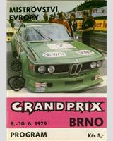 Programme Cover - Grand Prix Brno 1979